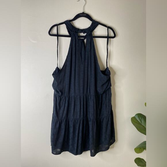 Anthropologie Lavinia Keyhole Tank‎ Top Blouse Small Black plus size  Halter 3x - Picture 7 of 7